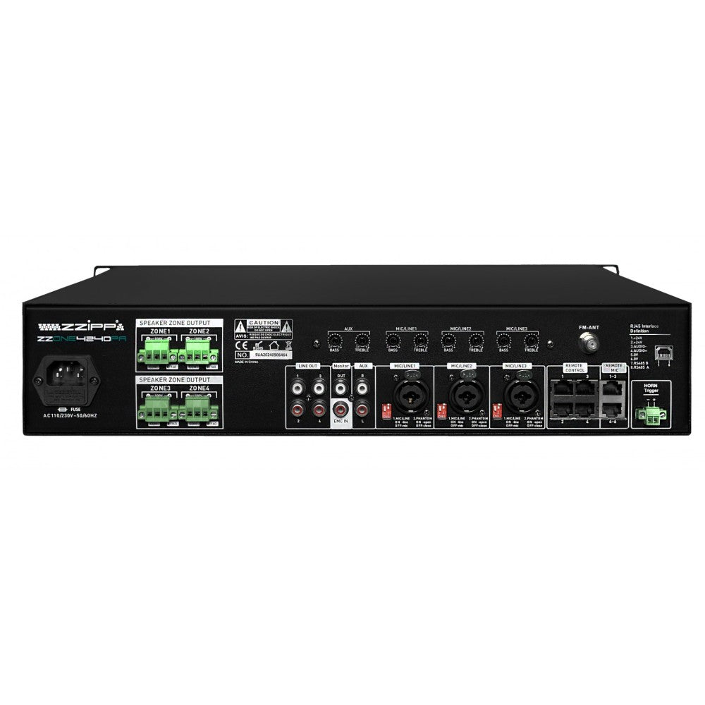 ZZIPP ZZONE 4240PA Amplificatore 100 V 240w 4 zone