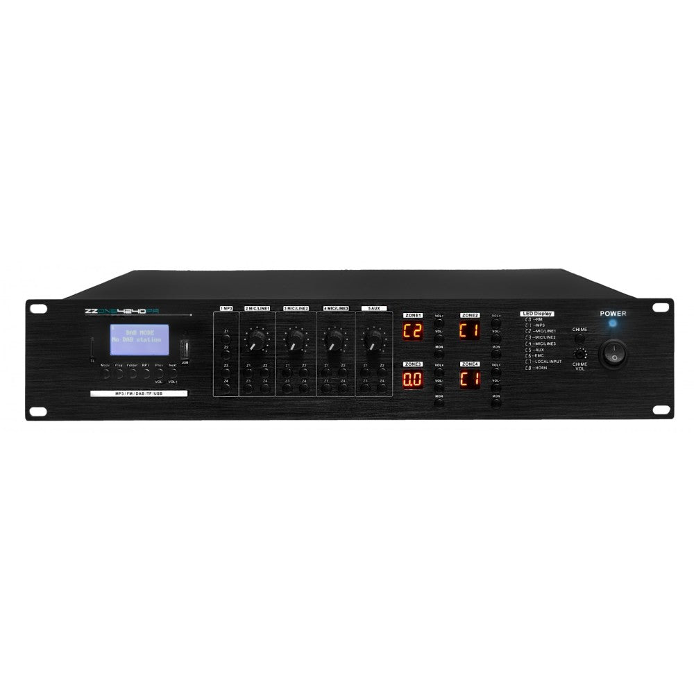 ZZIPP ZZONE 4240PA Amplificatore 100 V 240w 4 zone