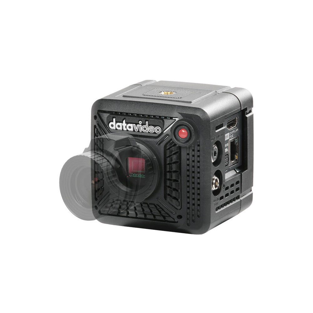 Datavideo Compact POV camera, 1/2.3” 4K CMOS sensor, NDI connectivity, interchangeable lenses, HDR / WDR, 2D / 3D noise reductio