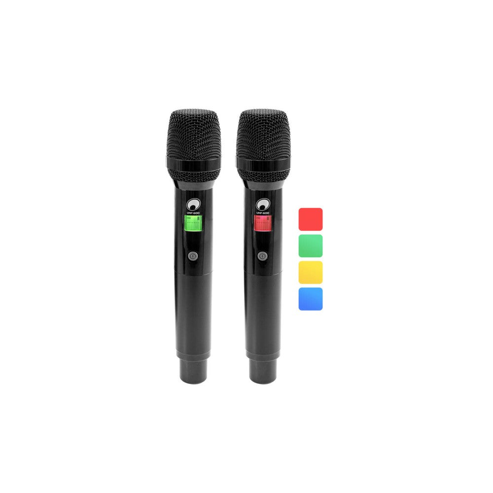 OMNITRONIC UHF-602 2-channel Wireless Mic System 823-832/863-865 MHz