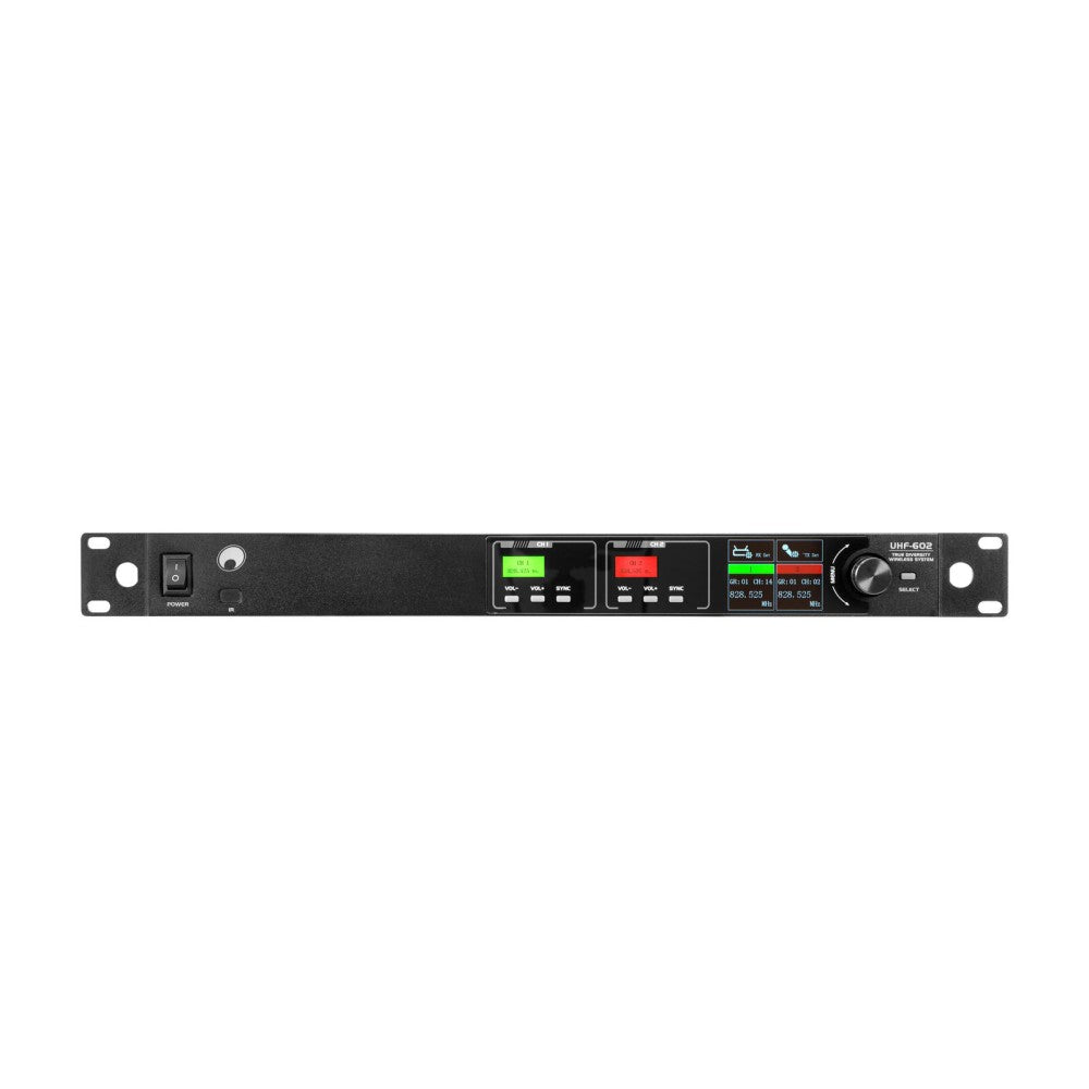 OMNITRONIC UHF-602 2-channel Wireless Mic System 823-832/863-865 MHz