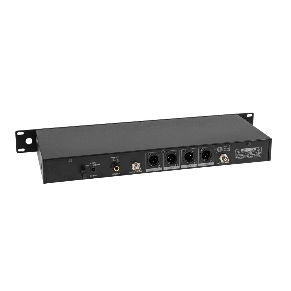OMNITRONIC UHF-604 4-channel Wireless Mic System 823-832/863-865 MHz