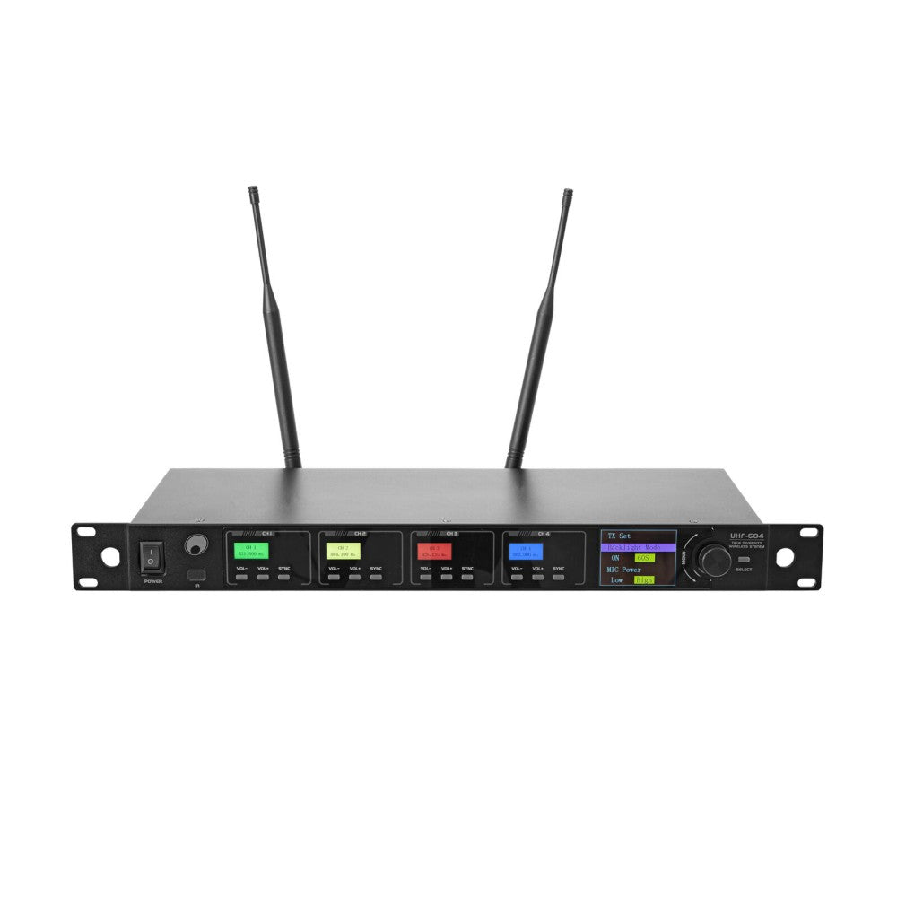 OMNITRONIC UHF-604 4-channel Wireless Mic System 823-832/863-865 MHz