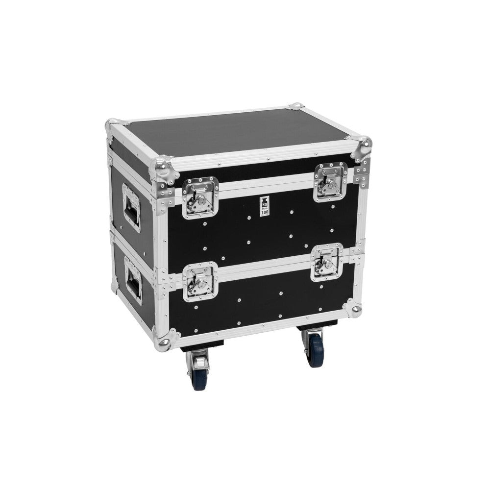 ROADINGER Flightcase 8x IP PIX Strobe RGB CW+WW with wheels