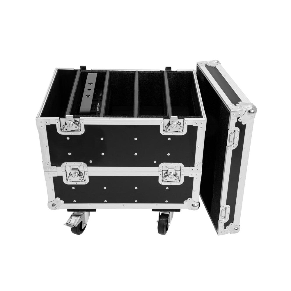 ROADINGER Flightcase 8x IP PIX Strobe RGB CW+WW with wheels