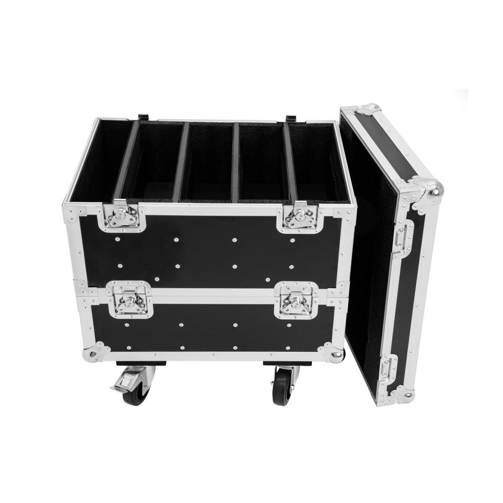 ROADINGER Flightcase 8x IP PIX Strobe RGB CW+WW with wheels
