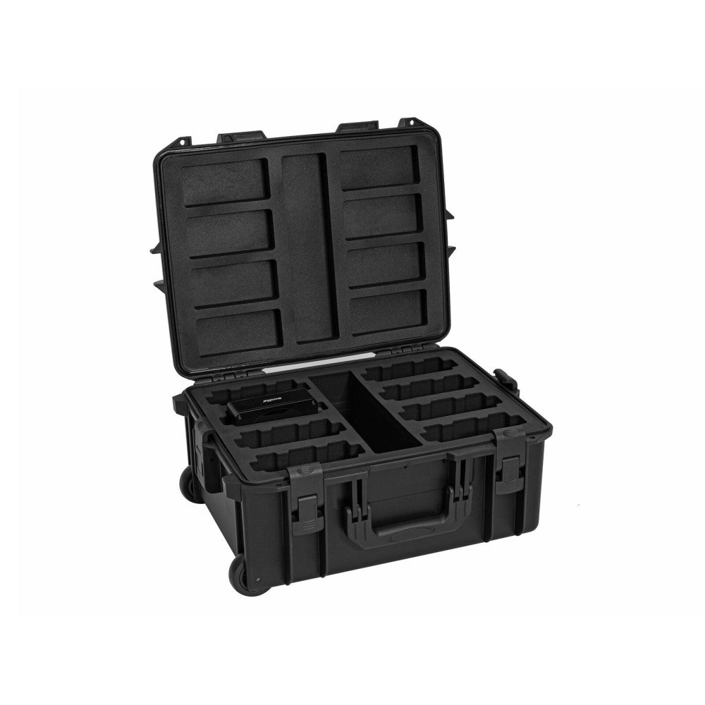 ROADINGER Plastic Case for 8x AKKU Flat Light with Trolley