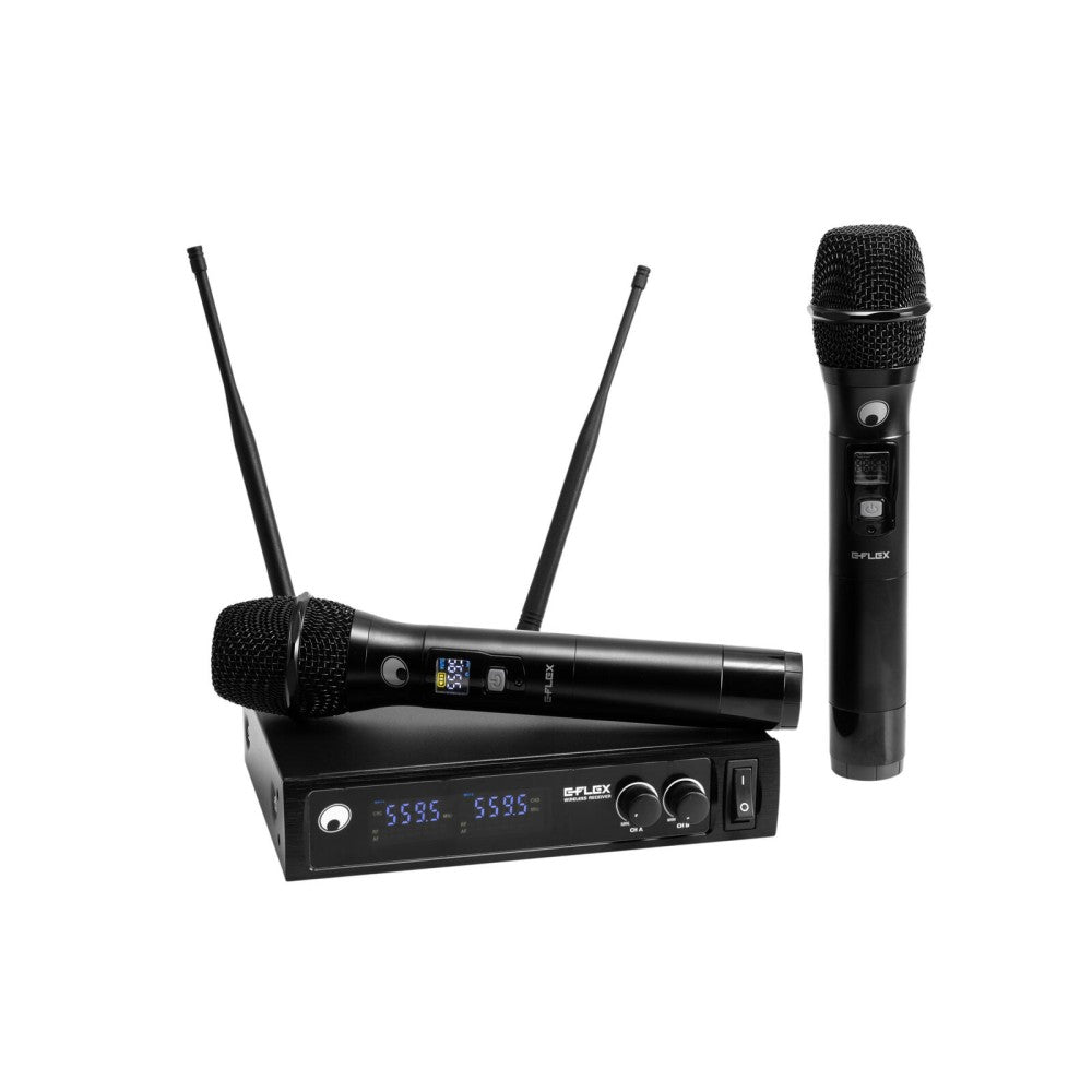 OMNITRONIC UHF E-FLEX 2, radiomicrofono wireless 559-575 MHz