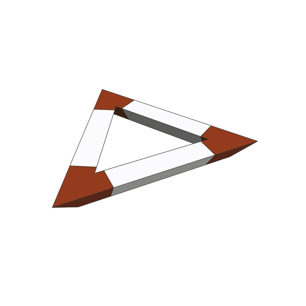 Contestage Aluminum triangular truss, 290 mm, 60° angle, 2 directions, 100 x 100 cm, white