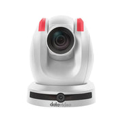 Datavideo Full HD PTZ camera, 1/2.8" Sony CMOS sensor, 30x optical zoom, dual lens system, AI-powered auto-tracking, white