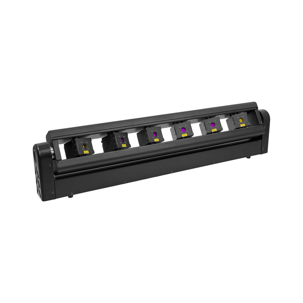 Evolite 6 x 1000 mW RGB laser bar, motorised scanning, TTL, DMX, stand-alone or music modes