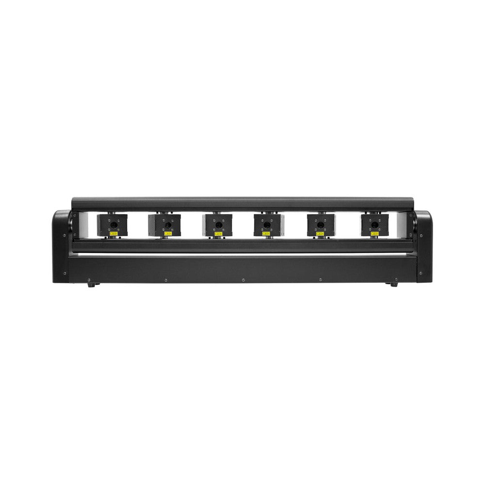 Evolite 6 x 1000 mW RGB laser bar, motorised scanning, TTL, DMX, stand-alone or music modes