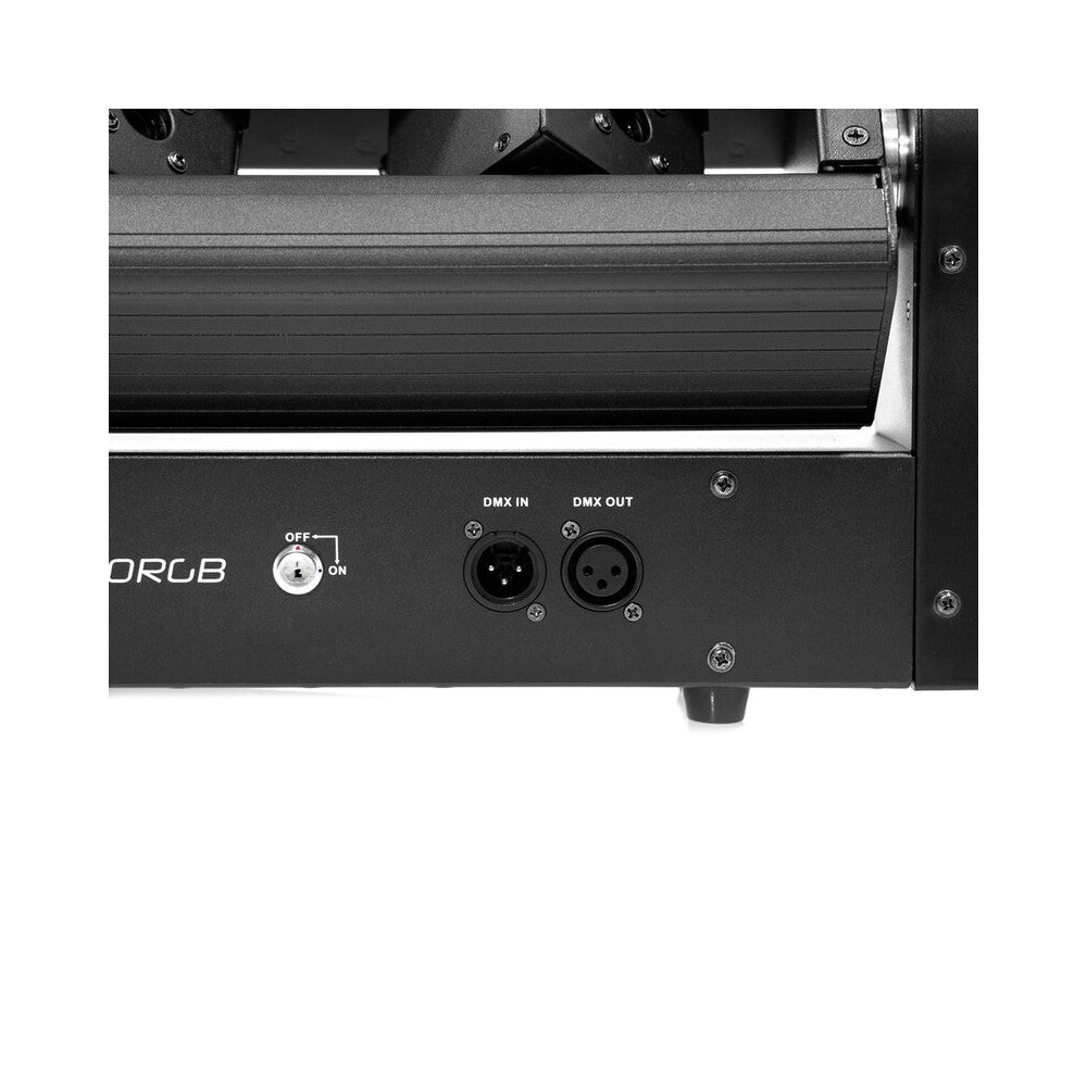 Evolite 6 x 1000 mW RGB laser bar, motorised scanning, TTL, DMX, stand-alone or music modes