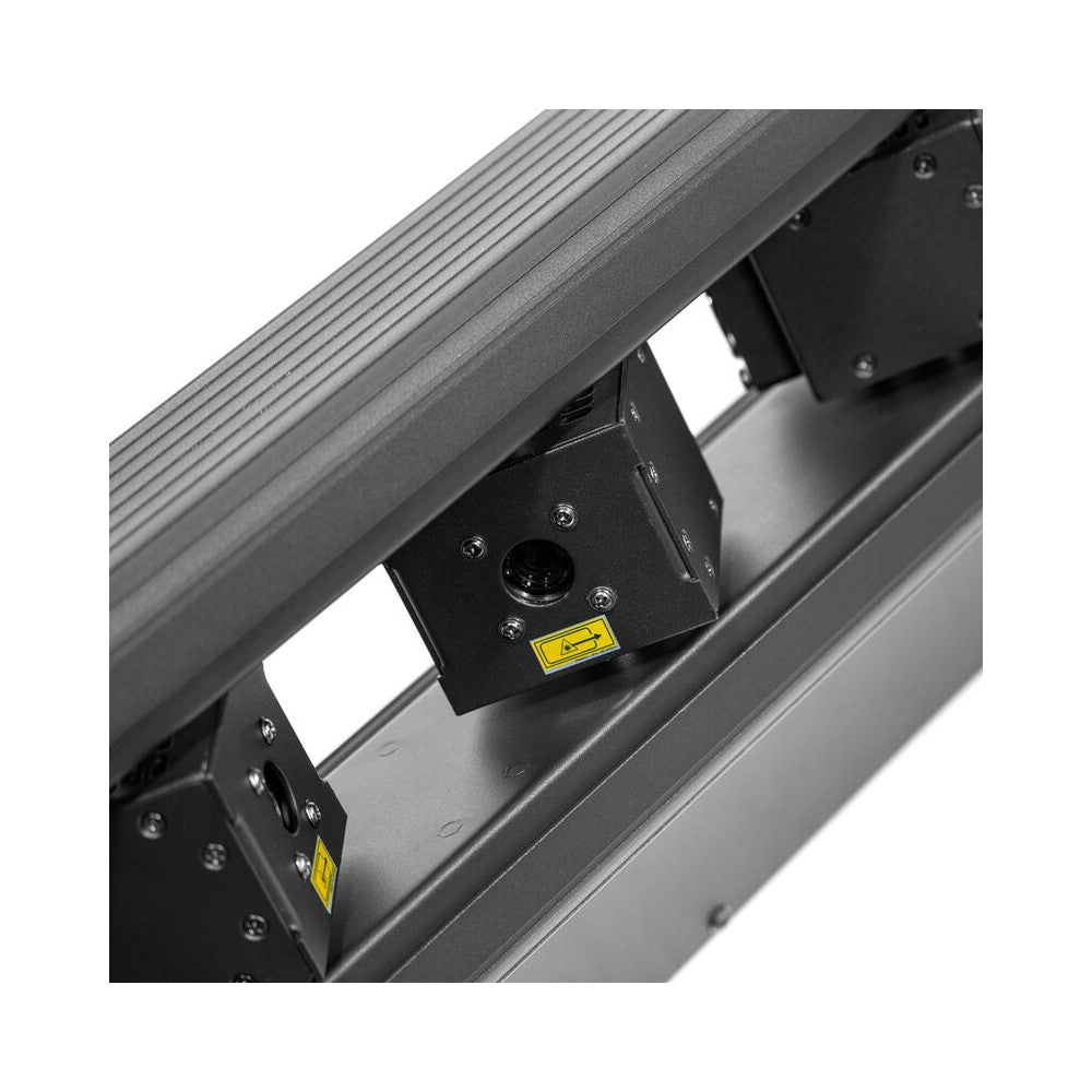 Evolite 6 x 1000 mW RGB laser bar, motorised scanning, TTL, DMX, stand-alone or music modes