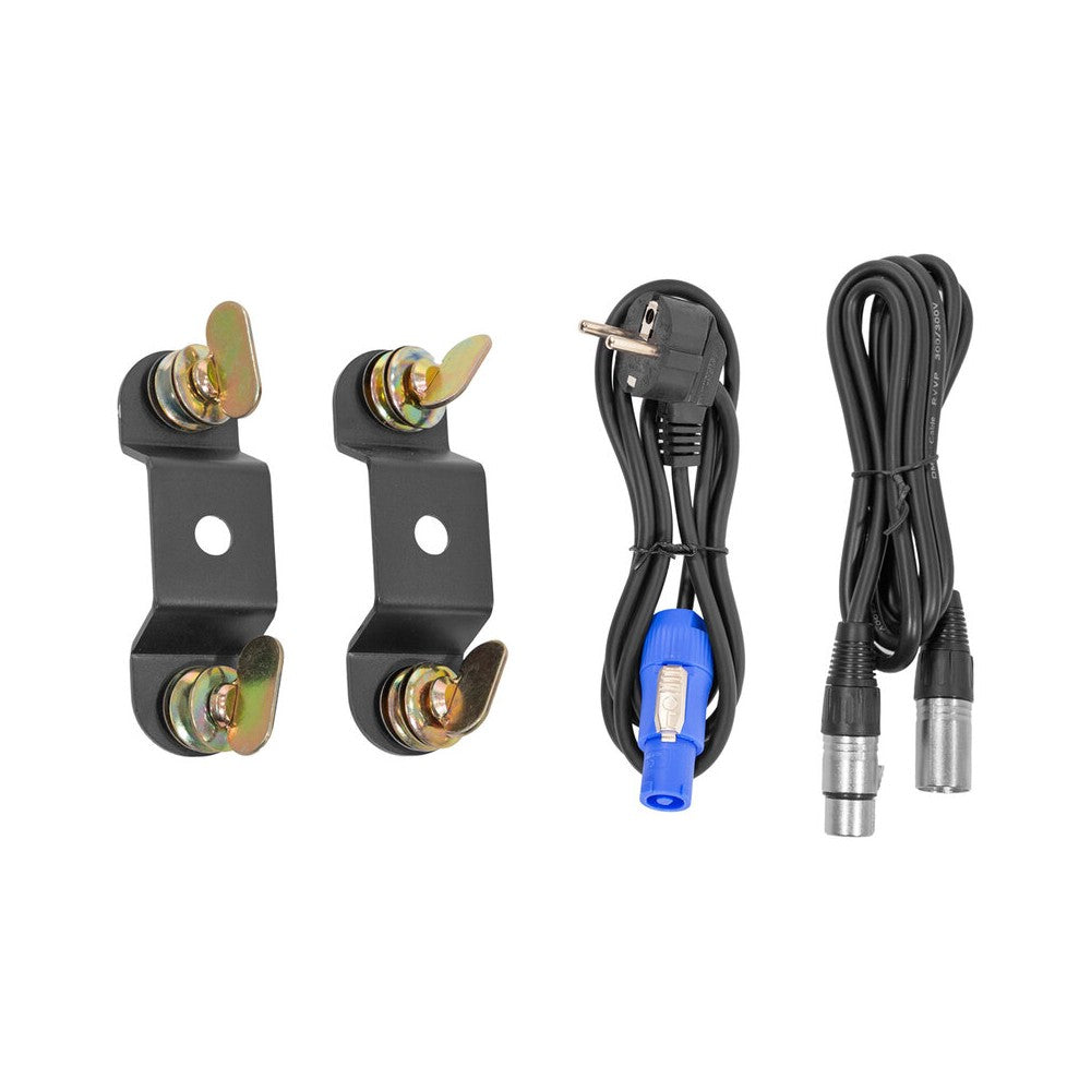 Evolite 6 x 1000 mW RGB laser bar, motorised scanning, TTL, DMX, stand-alone or music modes
