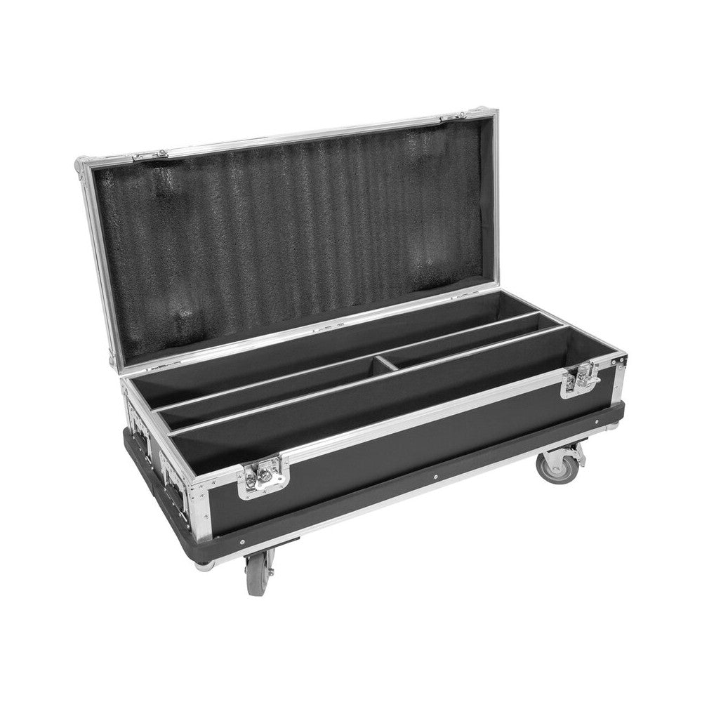Evolite Flight case for 2 laser bars, with castors and evolite 8X500RED, 6X400RGB, 6X1000RGB compatibility