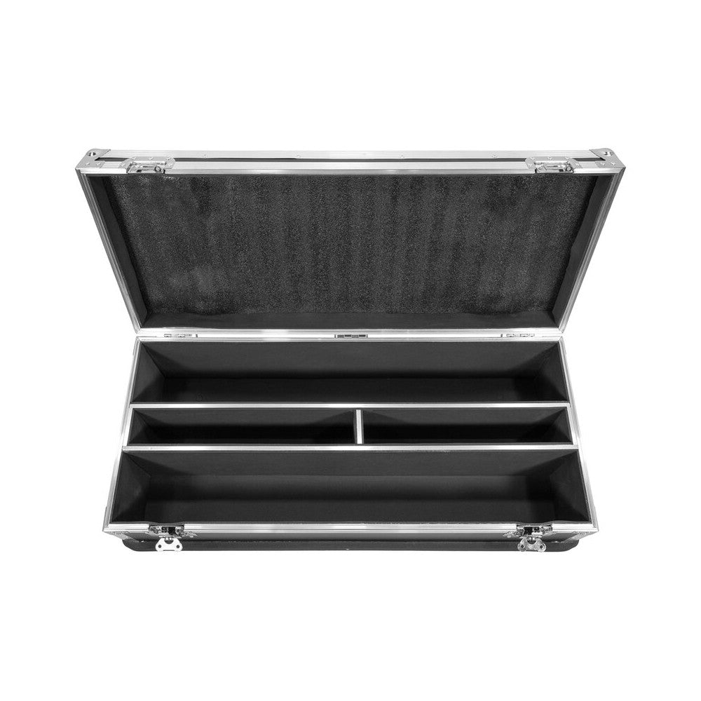 Evolite Flight case for 2 laser bars, with castors and Evolite 8X500RED, 6X400RGB, 6X1000RGB compatibility