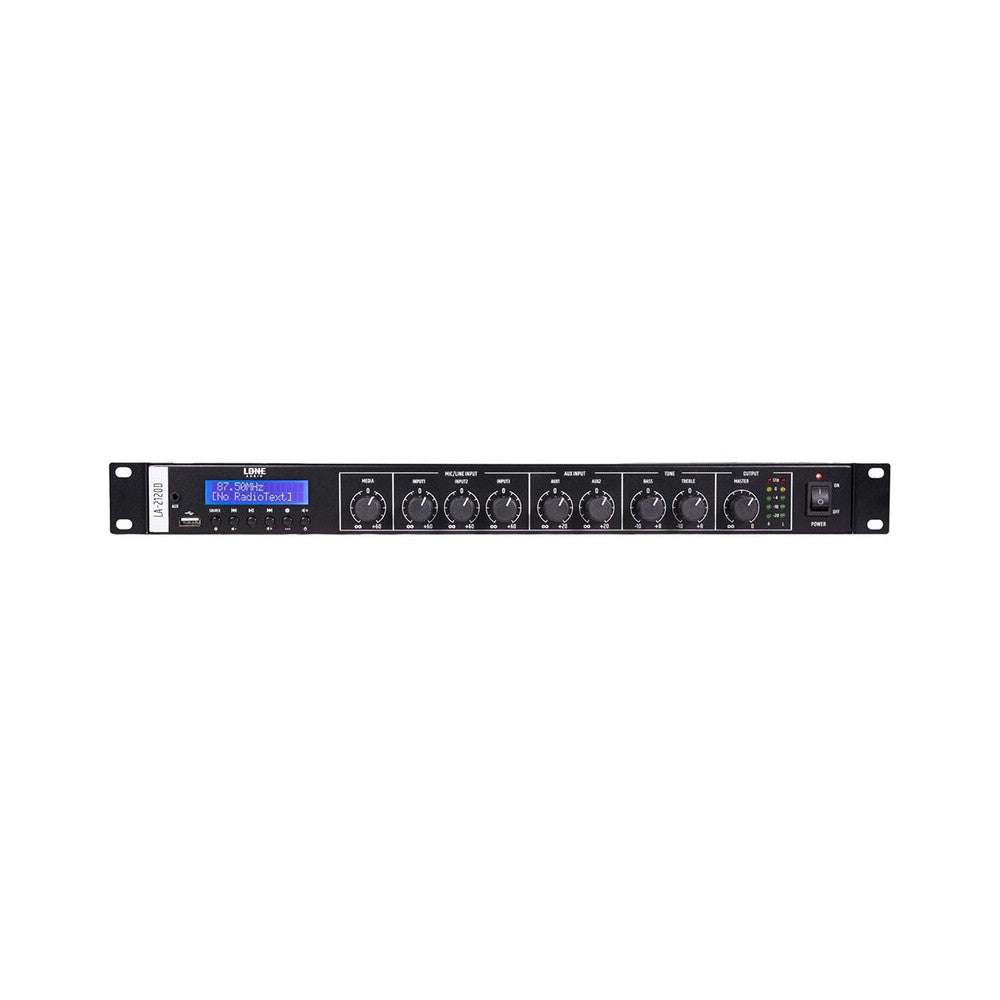 LONE AUDIO Multimedia stereo mixing amplifier, 2 x 120 W on 4 ohms, Class-D, Bluetooth and USB connectivity