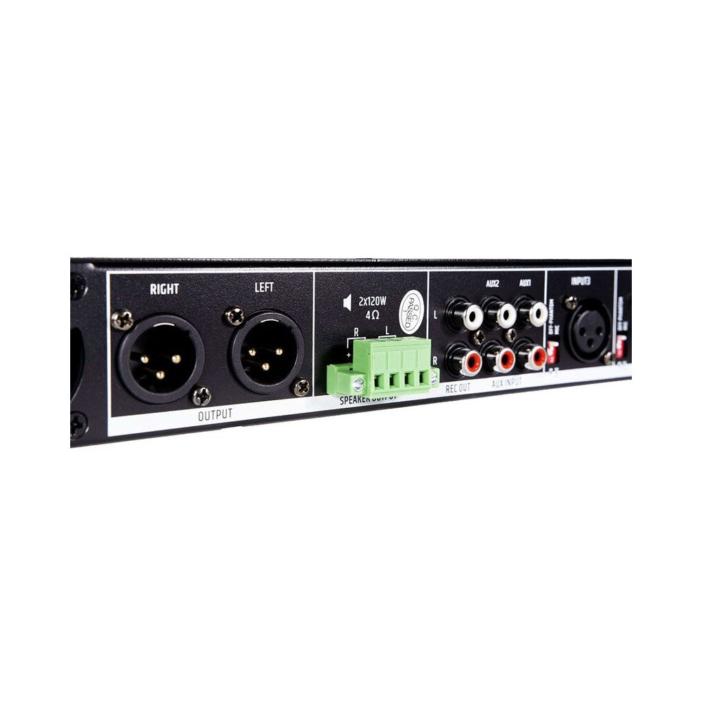 LONE AUDIO Multimedia stereo mixing amplifier, 2 x 120 W on 4 ohms, Class-D, Bluetooth and USB connectivity