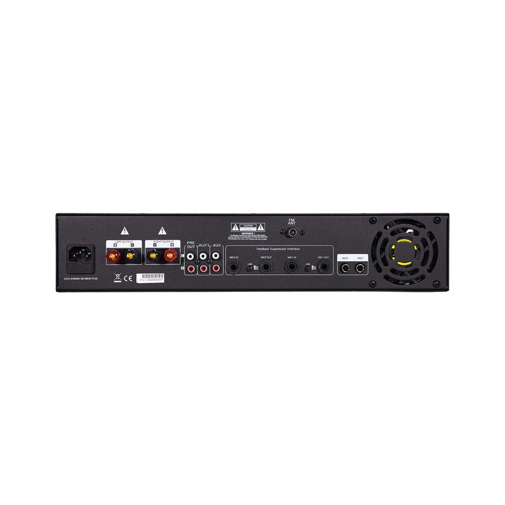 LONE AUDIO Multimedia stereo mixing amplifier, 2 x 200 W on 8 ohm
