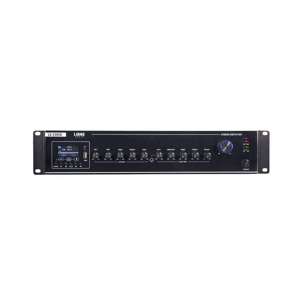 LONE AUDIO Multimedia stereo mixing amplifier, 2 x 300 W on 8 ohm
