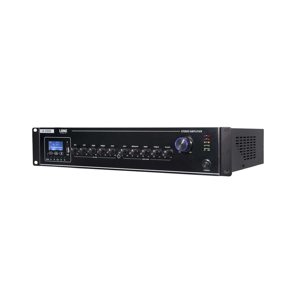 LONE AUDIO Multimedia stereo mixing amplifier, 2 x 300 W on 8 ohm