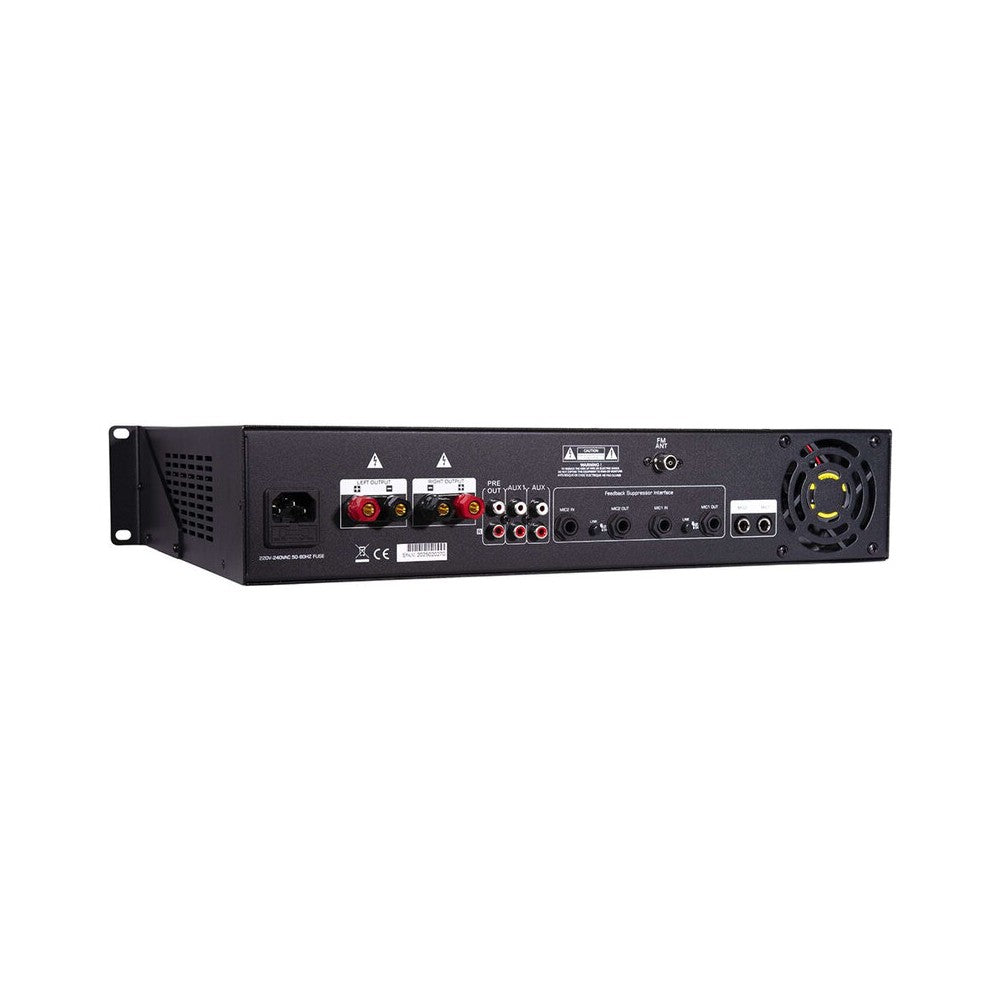 LONE AUDIO Multimedia stereo mixing amplifier, 2 x 300 W on 8 ohm