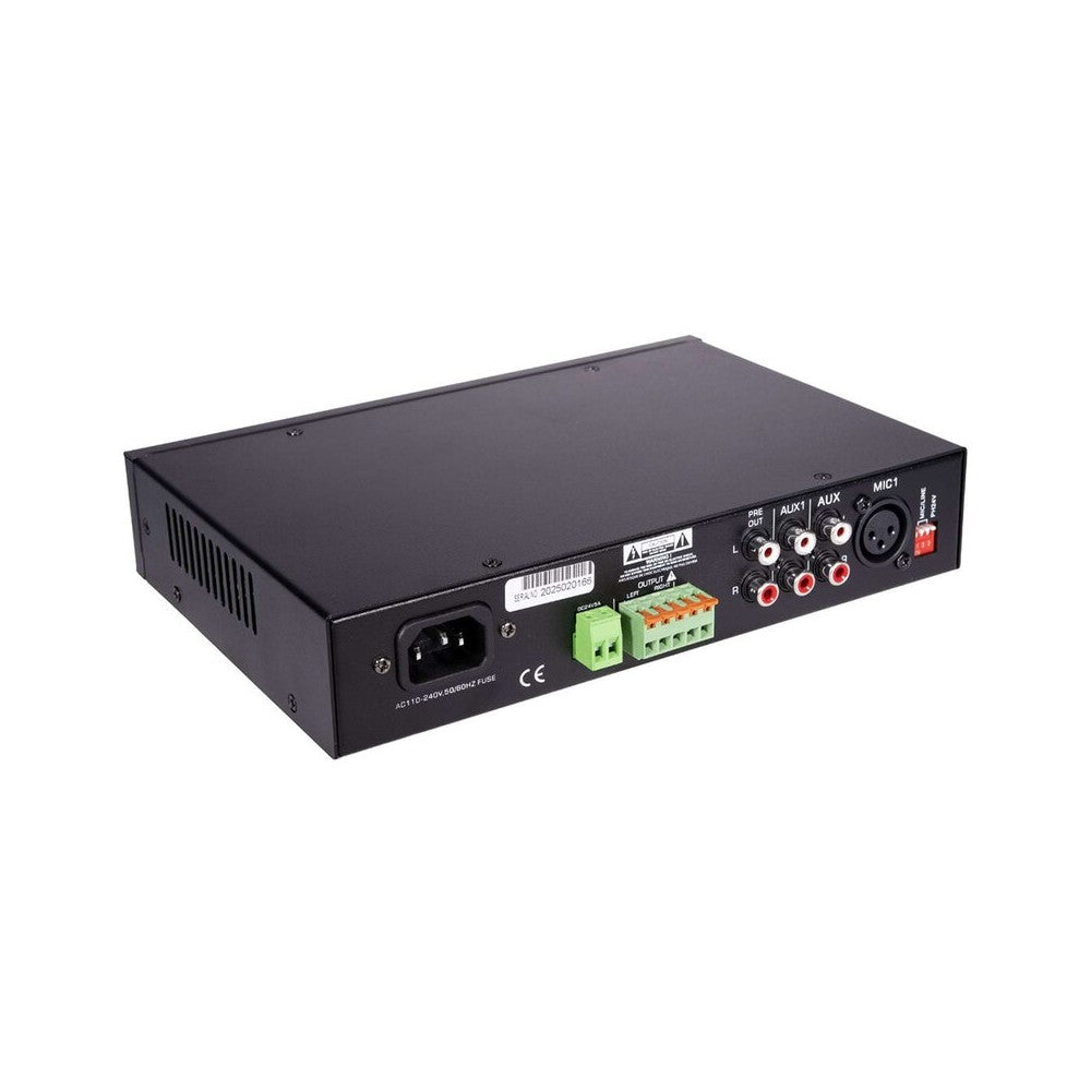 Amplificador mezclador estéreo multimedia LONE AUDIO, 2 x 50 W a 4 ohmios, sintonizador, USB y Bluetooth
