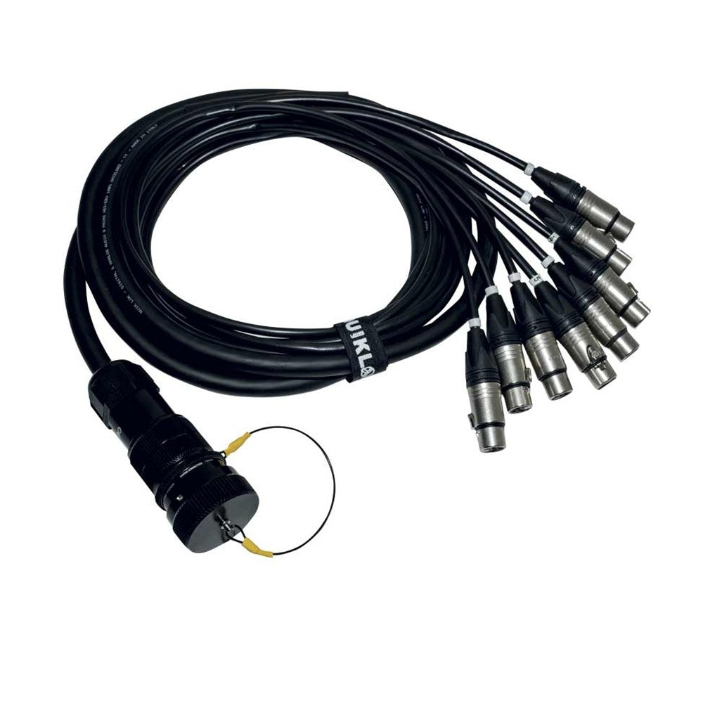 Quik Lok ITPRO/SY25M8F-2,5 Frusta 8 Canali Syntax Maschio Cannon XLR Femmina 2,5 mt