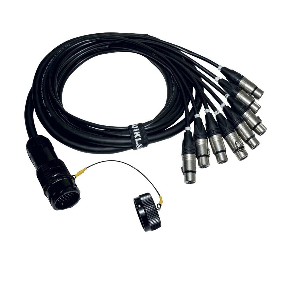Quik Lok ITPRO/SY25M8F-2,5 Latiguillo de 8 canales Syntax Macho a Cannon XLR Hembra 2,5 m