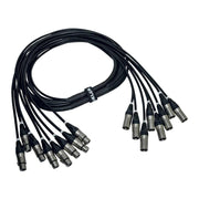 Quik Lok ITPRO/8MF-5 Frusta 8 Canali Cannon XLR 5 mt