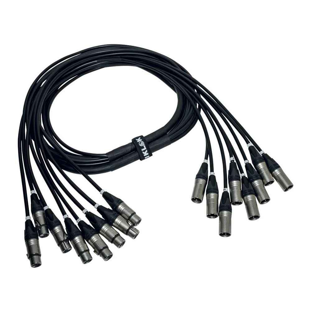 Quik Lok ITPRO/8MF-10 Frusta 8 Canali Cannon XLR 10 mt