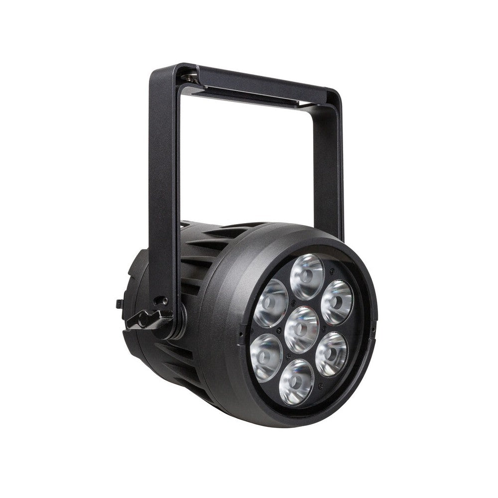 Briteq IP65 round 7 x 10 W RGBL ACCU projector + WDMX, battery operated