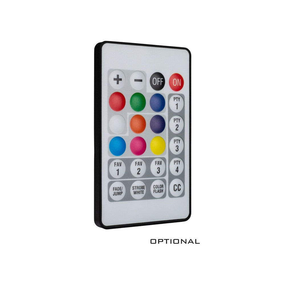 Briteq IP65 round 7 x 10 W RGBL ACCU projector + WDMX, battery operated