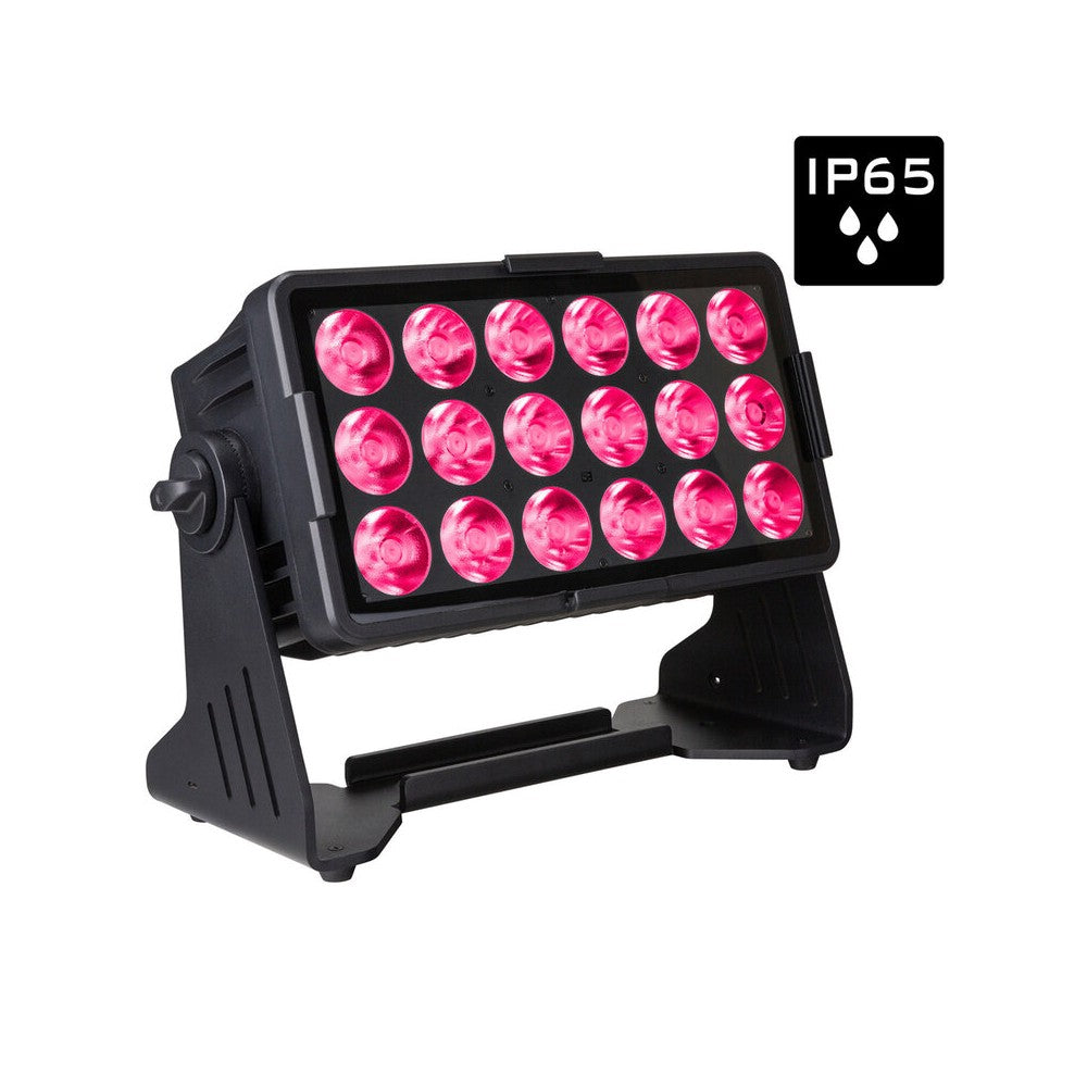 Proyector Briteq IP65 18 x 10 W RGBL ACCU + WDMX, a batería