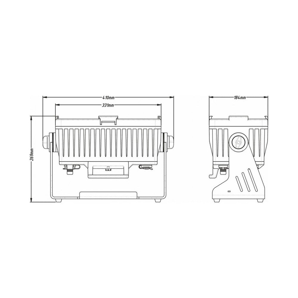 Proyector Briteq IP65 18 x 10 W RGBL ACCU + WDMX, a batería