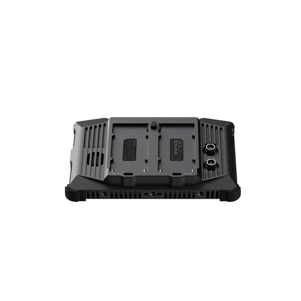 Monitor inteligente ACCSOON de 7" con pantalla táctil LCD, grabación de video interna, conectividad HDMI y SDI, múltiples opciones de alimentación, un