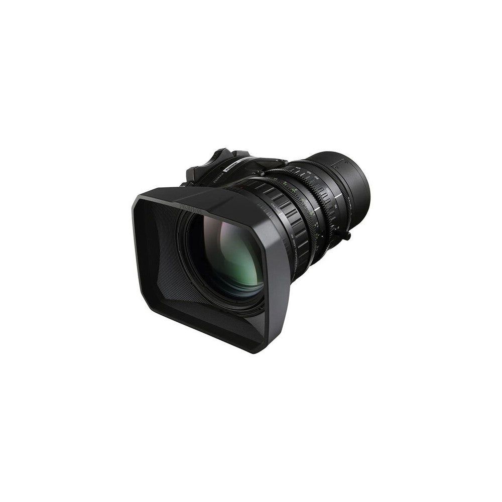 Fujifilm Compact and lightweight 2/3" B4 mount 4K zoom lens designed for the Blackmagic URSA Broadcast camera, 16x zoom, electro