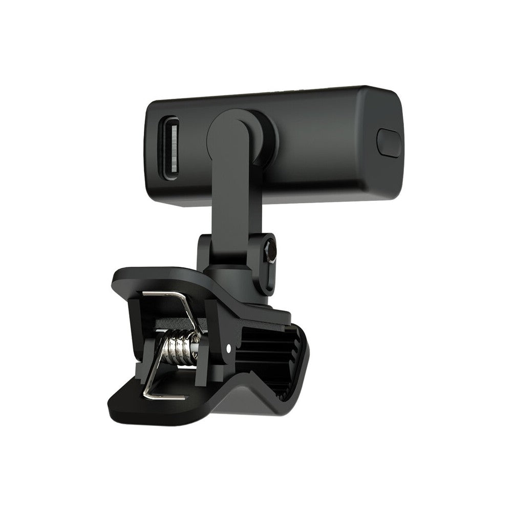 SWIFF AUDIO Miniafinador recargable, pinza giratoria de doble eje de 360°, alto brillo, calibración 410 - 490 Hz, afinación precisa
