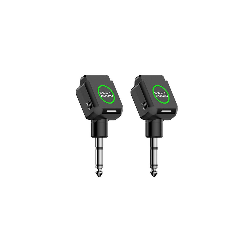 SWIFF AUDIO 5.8 GHz digital wireless systems, 1 TX + 1 RX + Type-C high-speed charging case, 6.35 mm jack audio interface, range