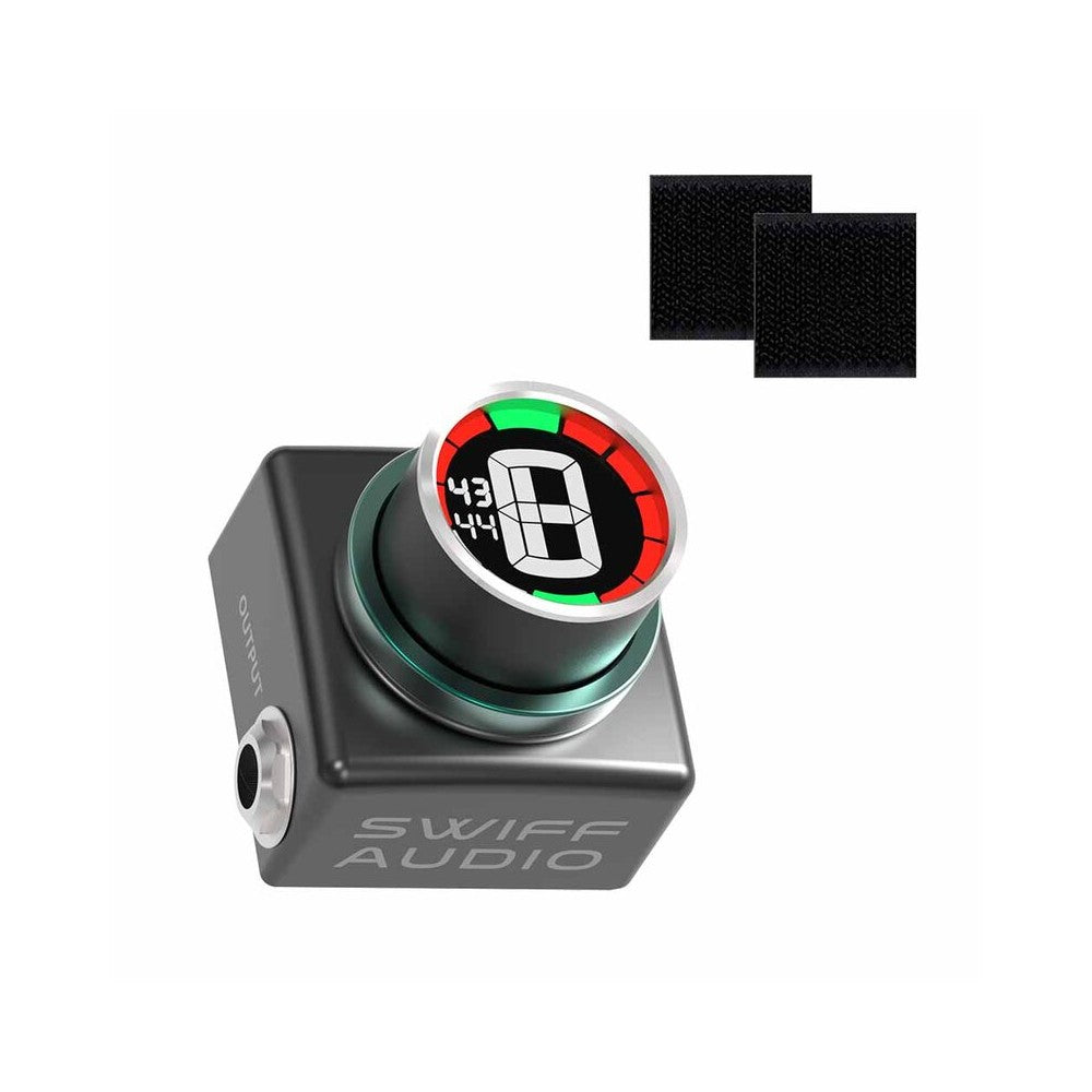 SWIFF AUDIO Smallest pedal tuner, HD LED round screen display, mute tuning, true bypass