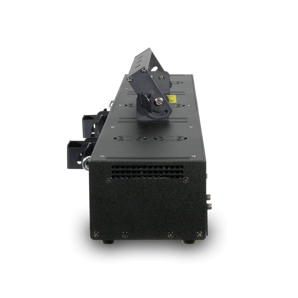 Laserworld 10 W powerful full-color Class 4 laser system, five RGB diode modules and X/Y scanners, analog color mixing, over 100
