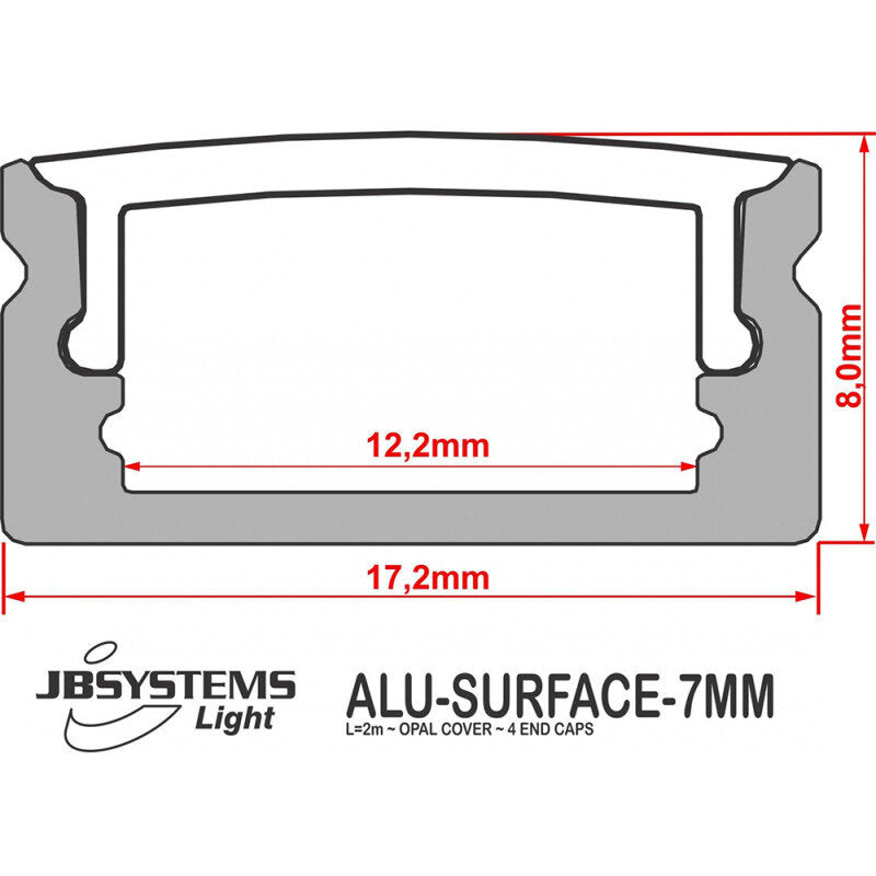 JB SYSTEMS ALU-SURFACE-7MM (2M)