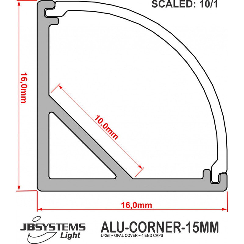 JB SYSTEMS ALU-CORNER-15MM (2M)