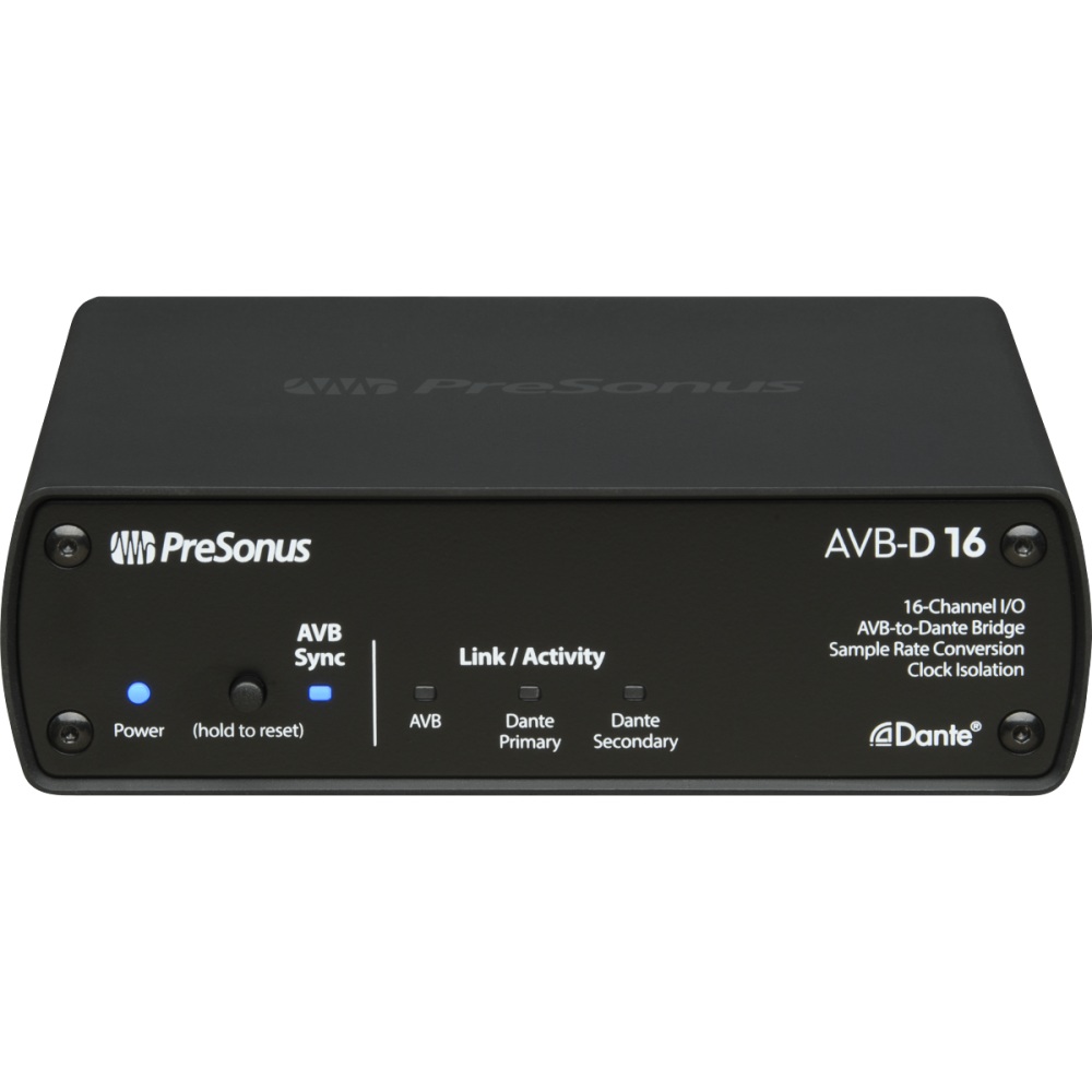 PreSonus AVB-D16 16x16 AVB-to-Dante Bridge