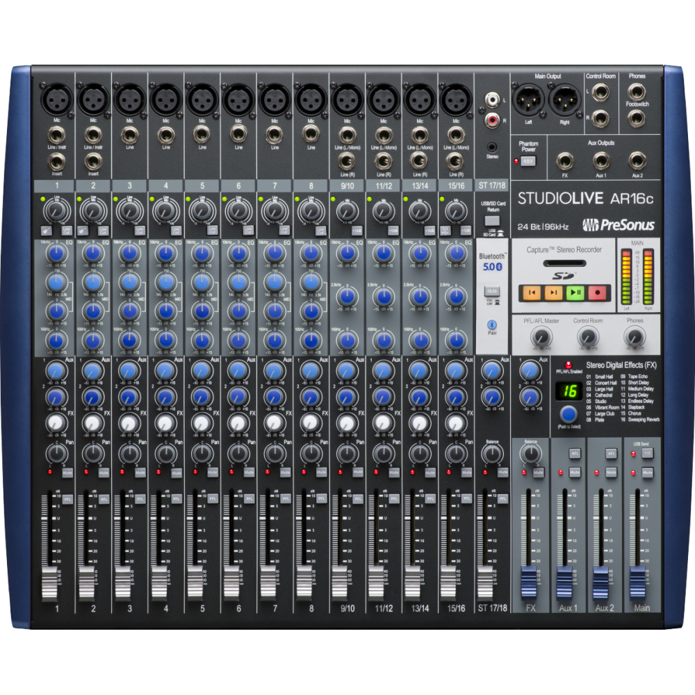 PreSonus StudioLive AR16c Analog Mixer