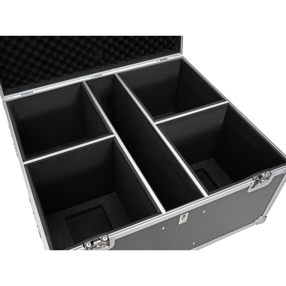 ROADINGER Flightcase 4x THA-100F MK3 with wheels