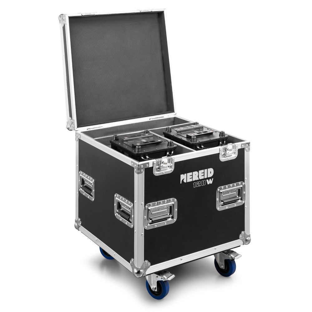 Beamz Pro Nereid120W LED IP65 2 Cabezales Móviles Beam con Flightcase