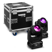 Beamz Pro Nereid120W LED IP65 2 Teste Mobili Beam con Flightcase