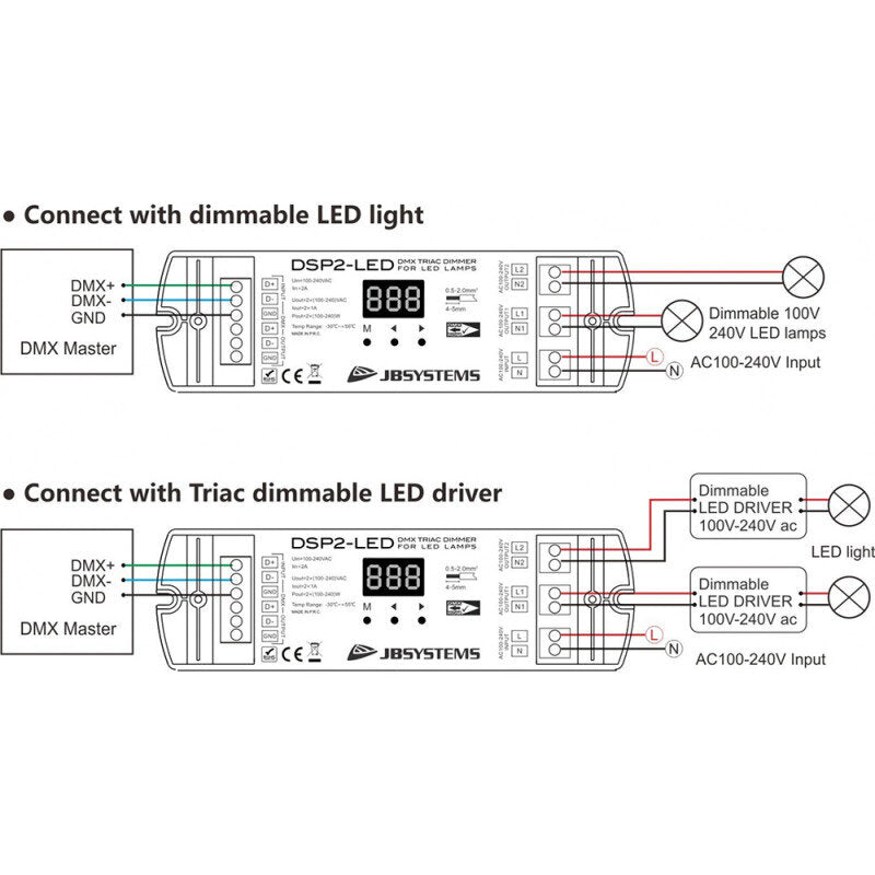 JB SYSTEMS DSP2-LED